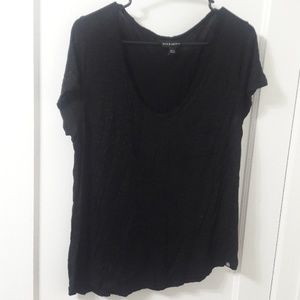 Black Tee with silver flakes